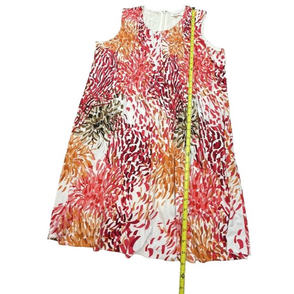 Calvin Klein Women’s Dress Size Large Sleeveless Tropical Floral - Picture 9 of 11